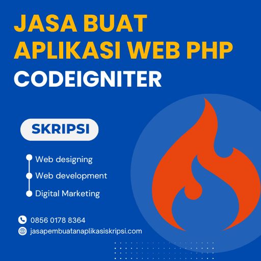 Jasa buat aplikasi web PHP Codeigniter