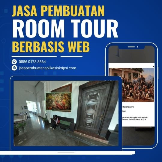Jasa pembuatan room tour berbasis web untuk Skripsi
