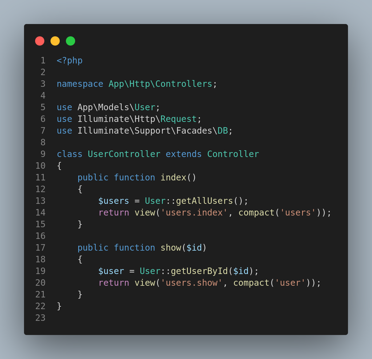 controller laravel