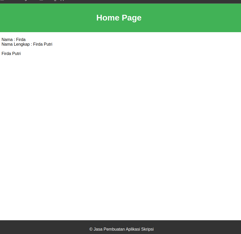 hasil layout