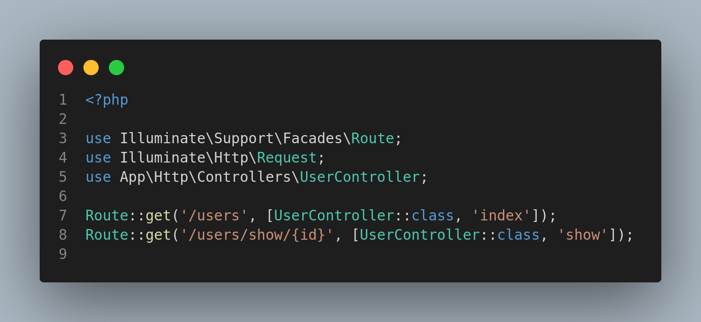 Route laravel