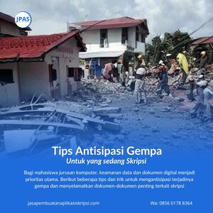 tips antisipasi gempa untuk skripsi