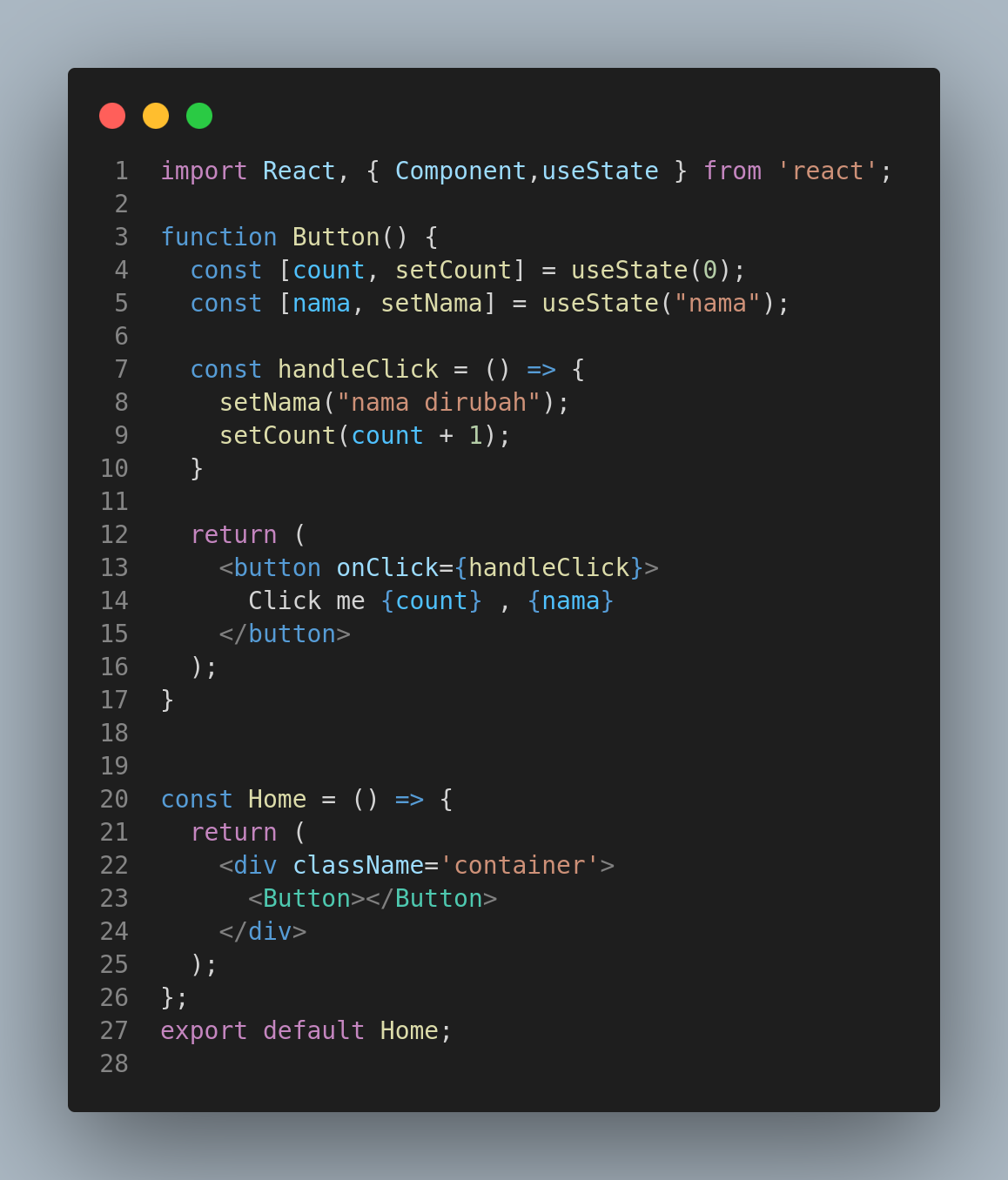 event handler reactjs