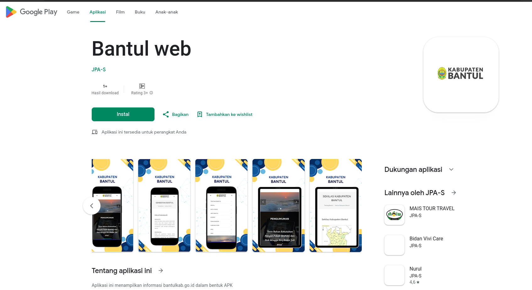 Contoh web to APK