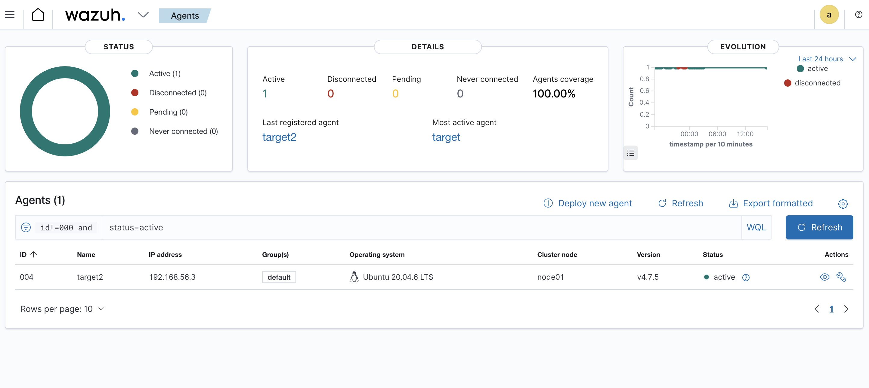 Wazuh Dashboard Skripsi Scyberscurity