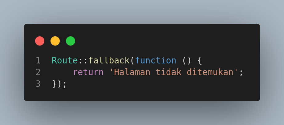 jpas laravel routes fallback
