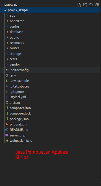 struktur direktori laravel