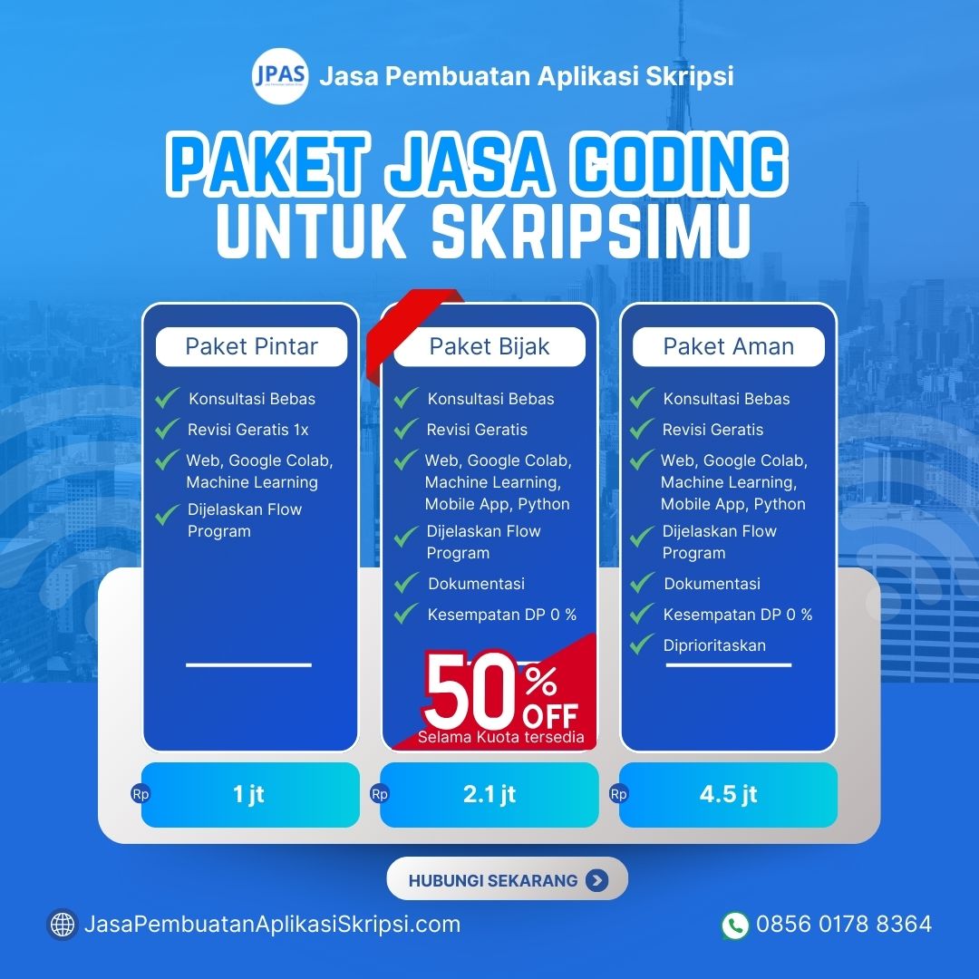 harga program tugas akhir