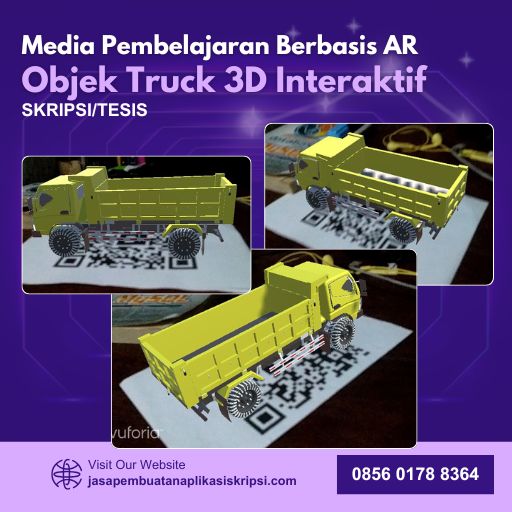 Media pembelajaran berbasis AR Objek Truck 3D Interaktif untuk Skripsi