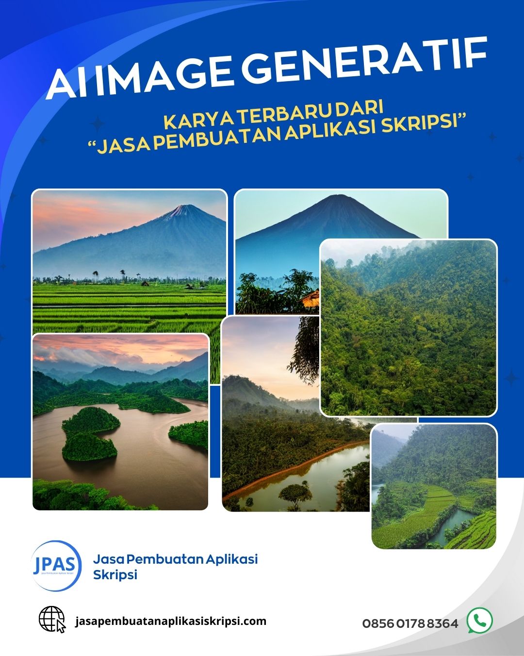 Ai gambar generatif dari jasa pembuatan aplikasi skripsi