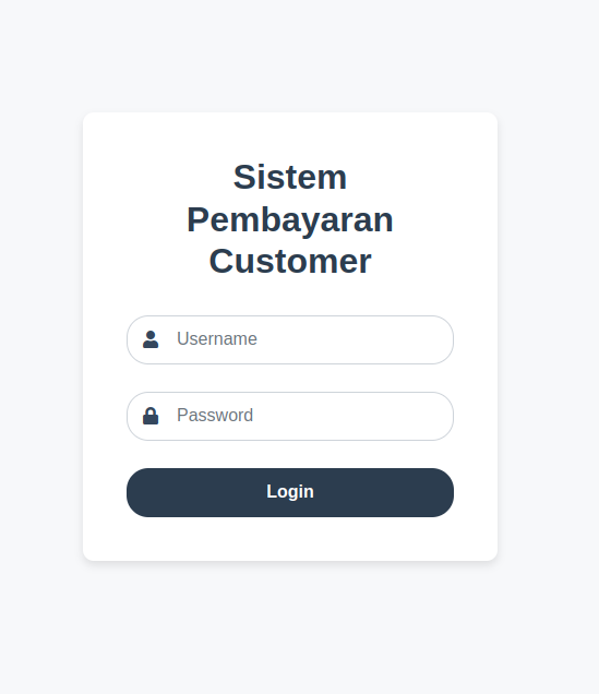 login tugas kuliah sistem pembayaran