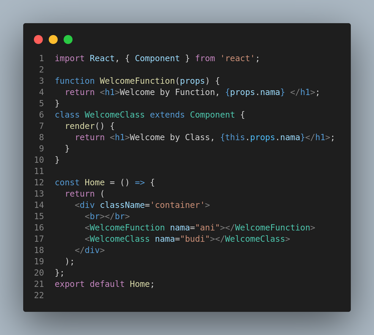 props reactjs with function and class