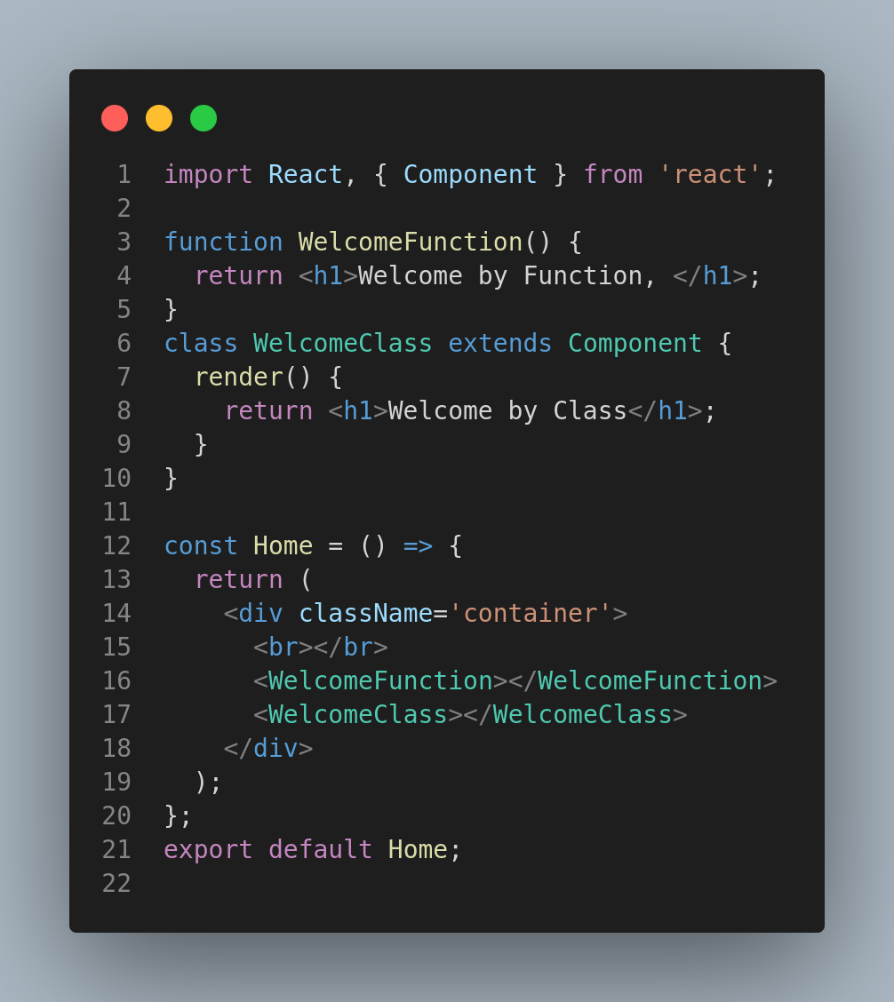 componen reactjs functional and class