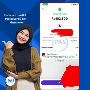Bukti Transfer dari Klien Jasa Pembuatan Aplikasi Skripsi