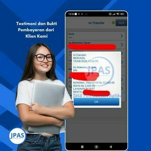 Bukti transfer klien Jasa Pembuatan Aplikasi Skripsi