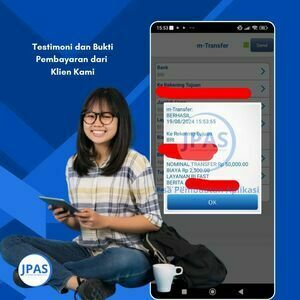 Bukti Transfer klien kepada Jasa Pembuatan Aplikasi Skripsi